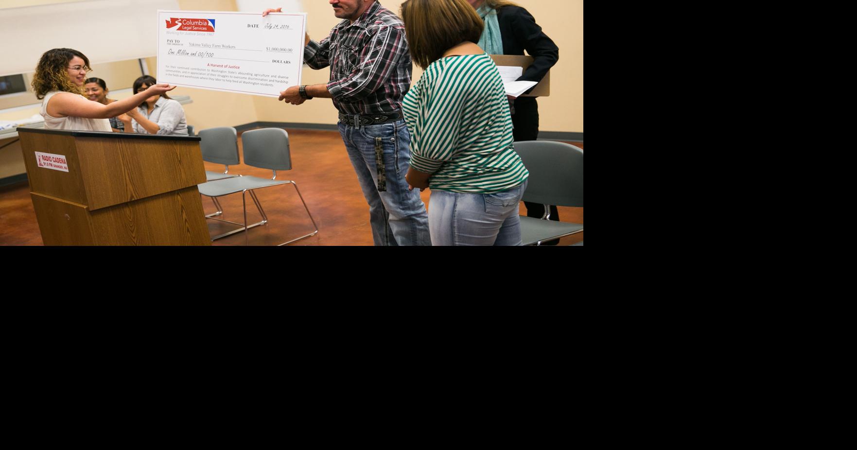 Lower Valley farm workers gather in Granger to celebrate victory in