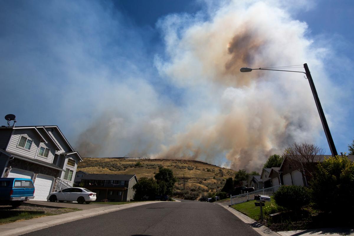 Brush fire spread from homeless encampment near Selah Local