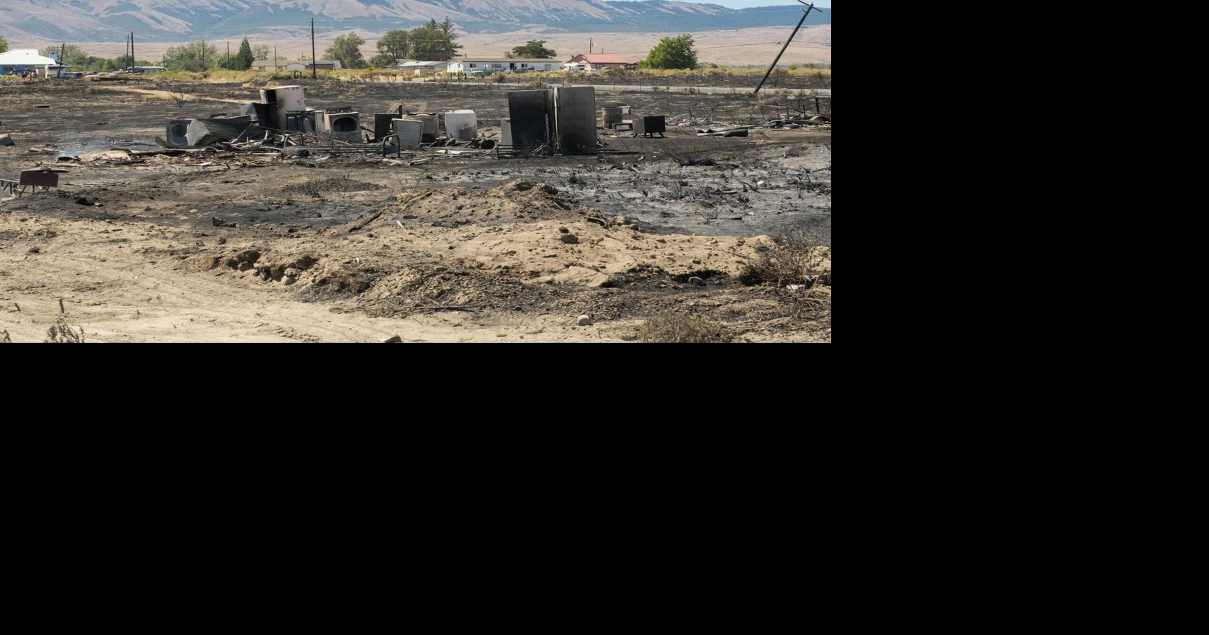 White Swan residents survey fire damage as recovery efforts begin