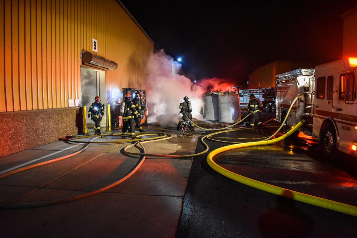 Firefighters Spontaneous combustion to blame for hops warehouse fire