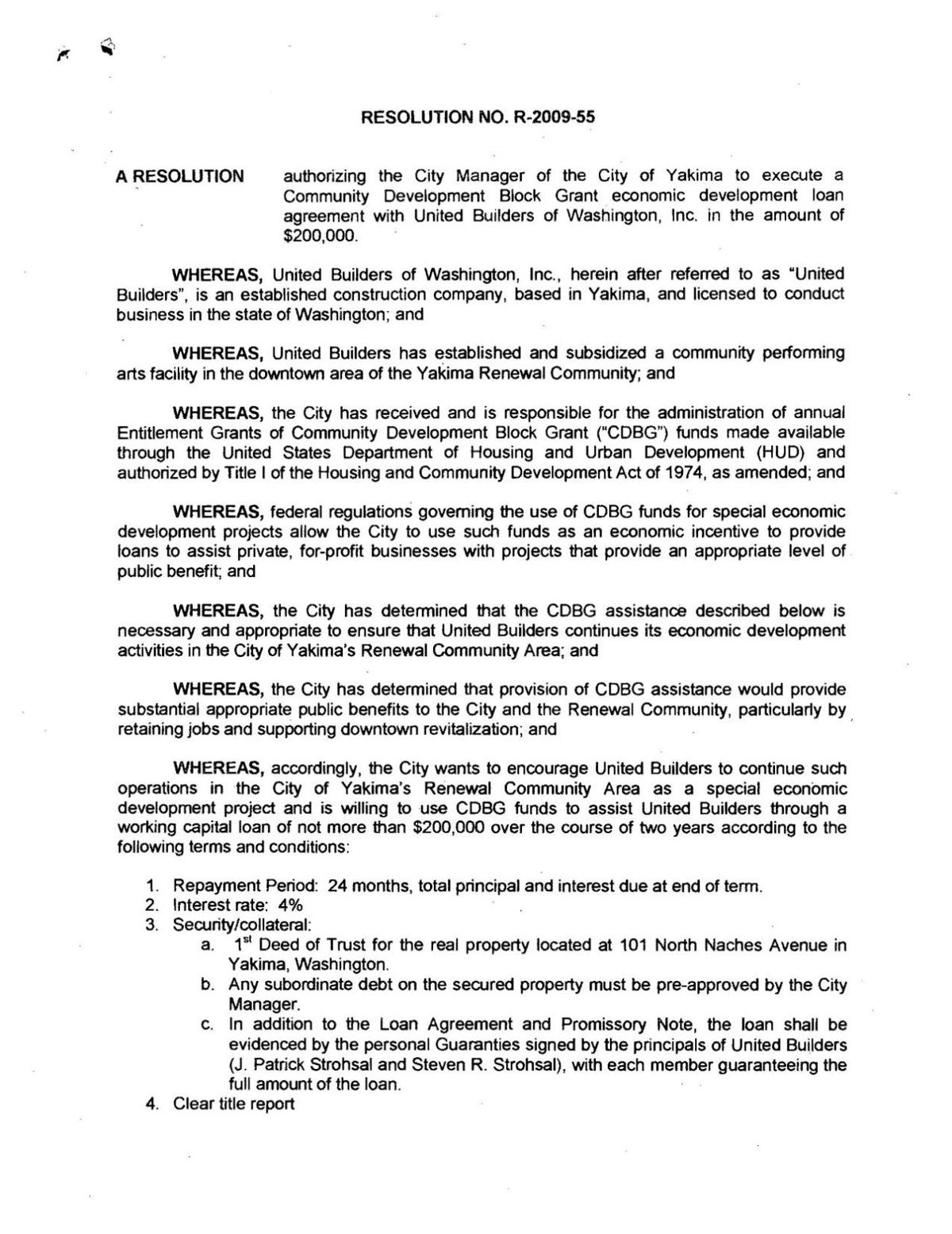 2009 Loan Agreement And Documents With The Seasons Pdf