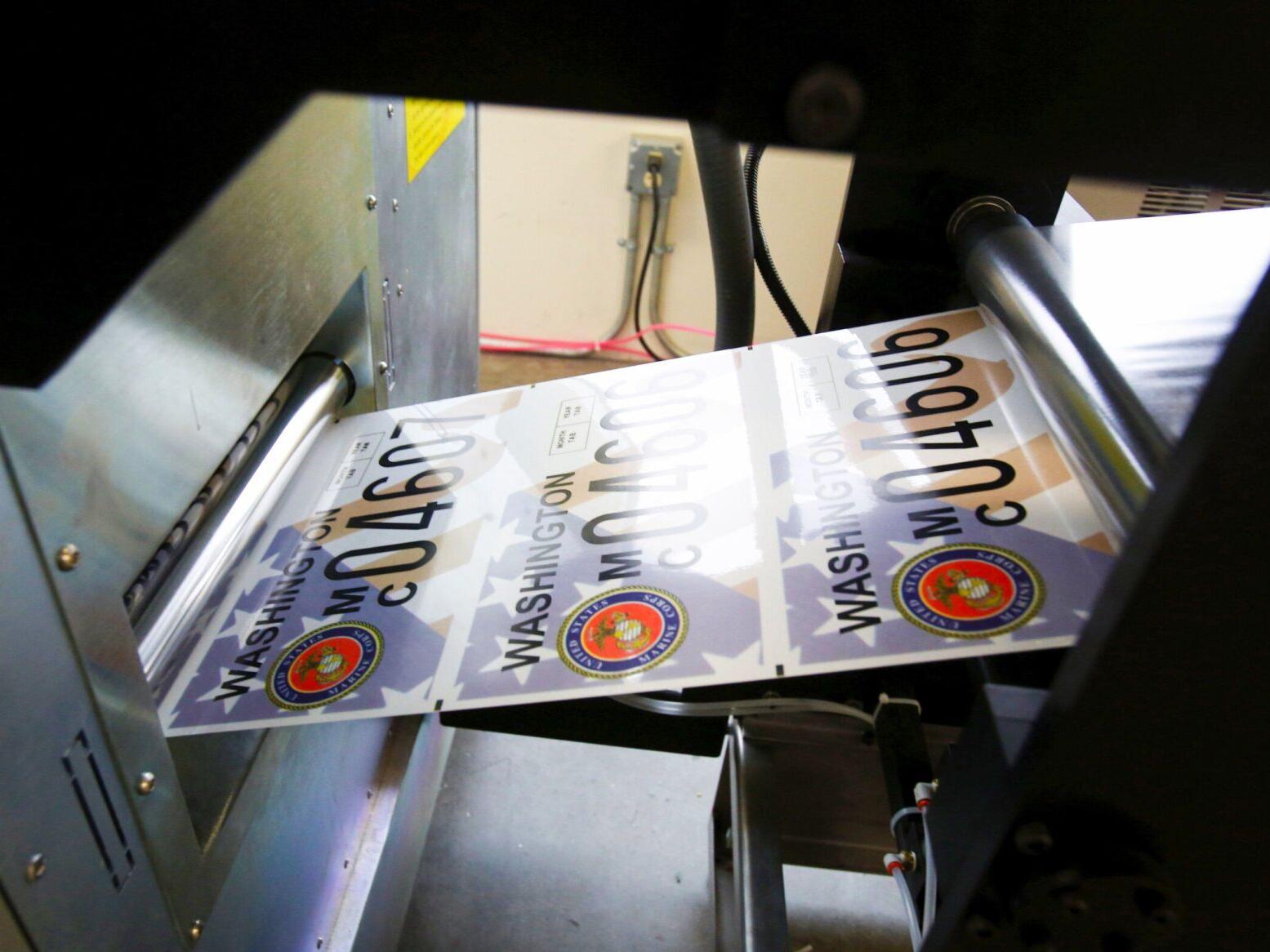 WA temporarily prints nonembossed license plates to address  display picture 1