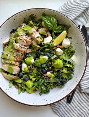 The Salt and Stone: Lemon Basil Grilled Chicken and Arugula Salad