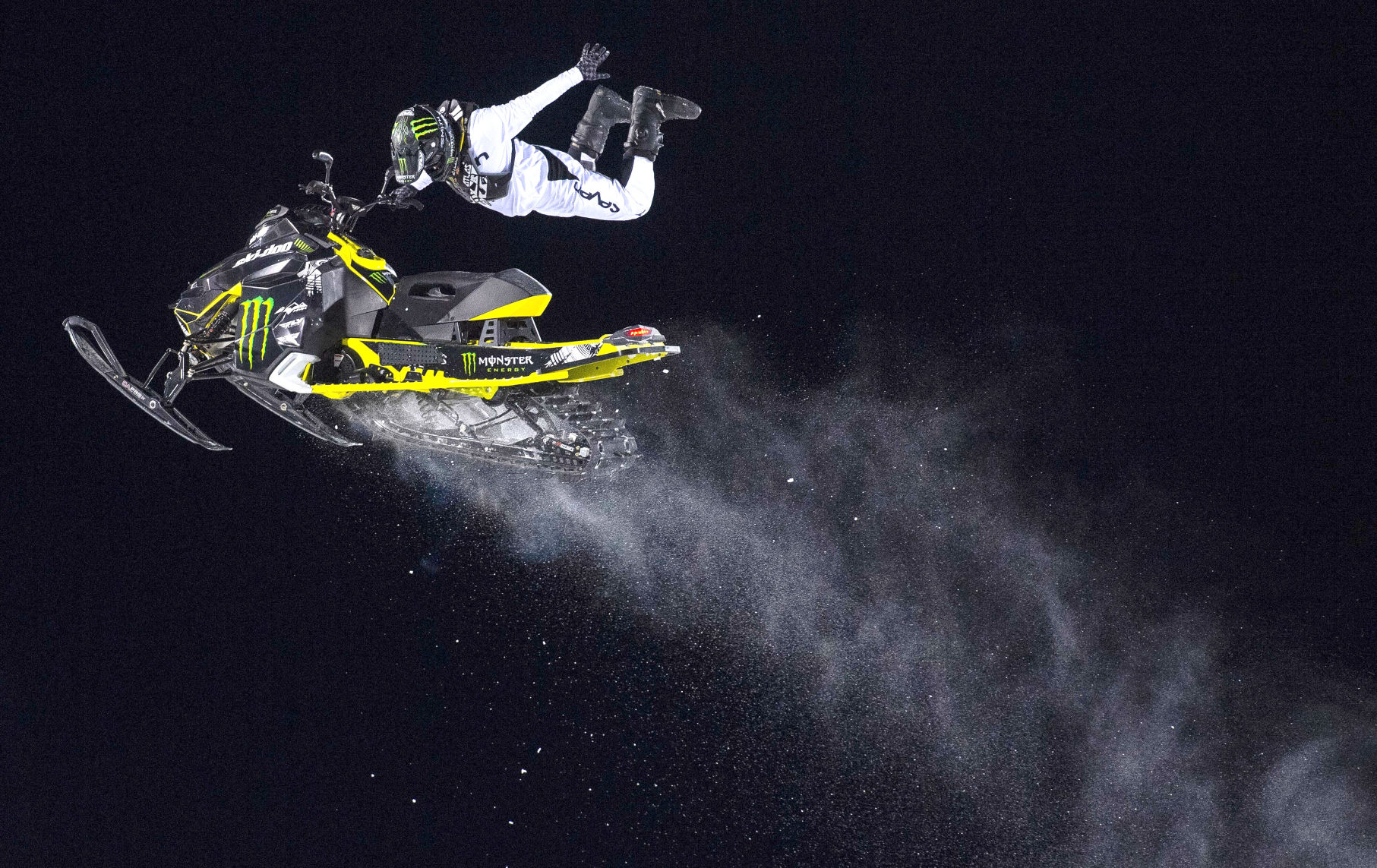 Yakima's Joe Parsons finished fourth in Snowmobile Freestyle at X