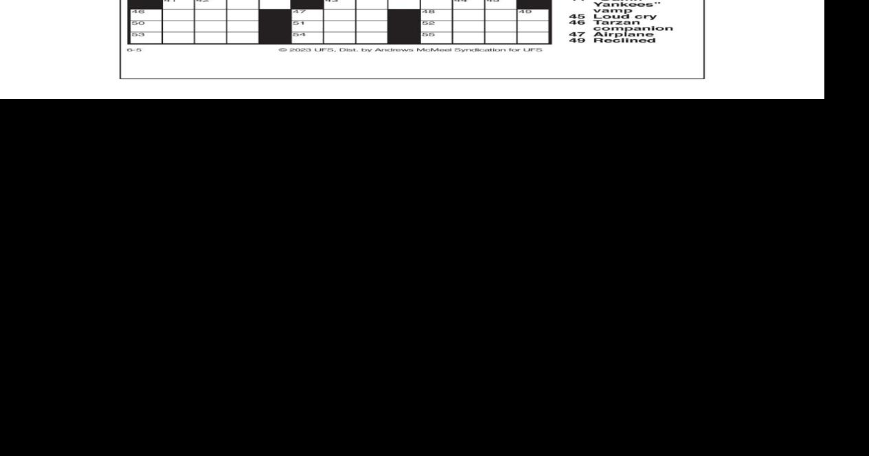 AM Crossword: June 5, 2023 | Crosswords | yakimaherald.com