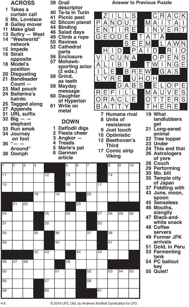 Download Friday #39 s crossword puzzles here yakimaherald com