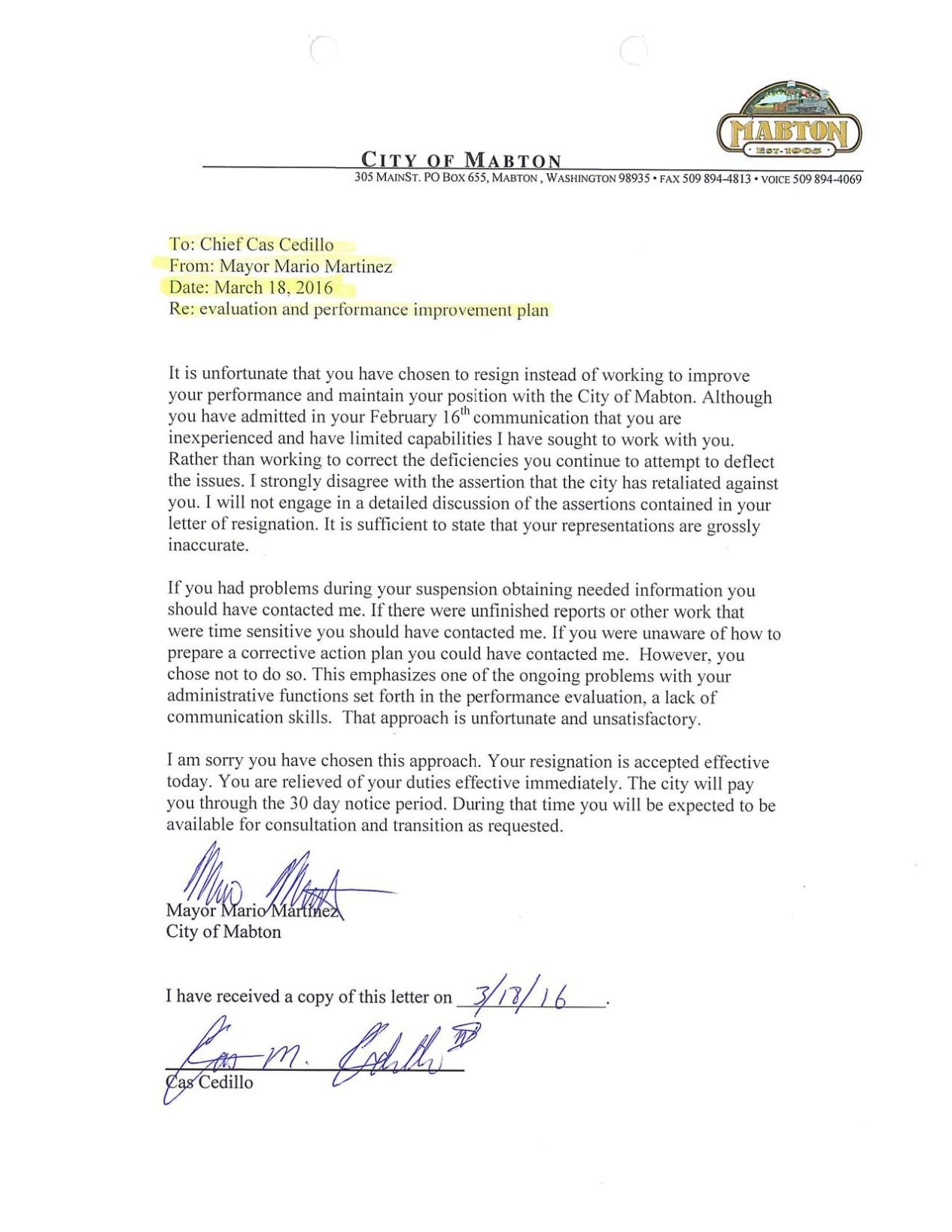 Letter Of Resignation Police - Sample Resignation Letter