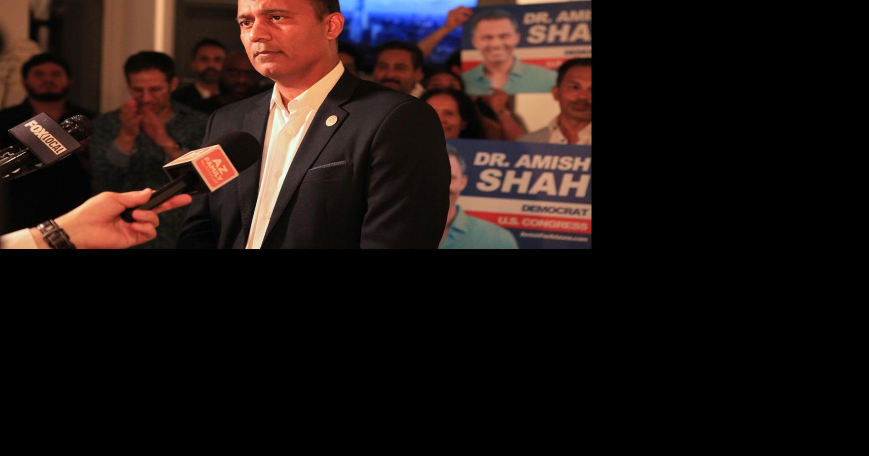 Amish Shah wins Democratic congressional primary in Arizona, a blow to the party establishment Amish Shah has won the Democratic primary for an open congressional seat in Arizona By JONATHAN J. COOPER Associated Press Jul 23, 2026 Jul 23, 2026 Updated 28 mins ago