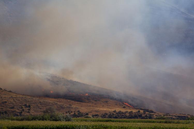 Toppenish Ridge Photos: Crews battle brush fire on Toppenish Ridge | News Photos ...