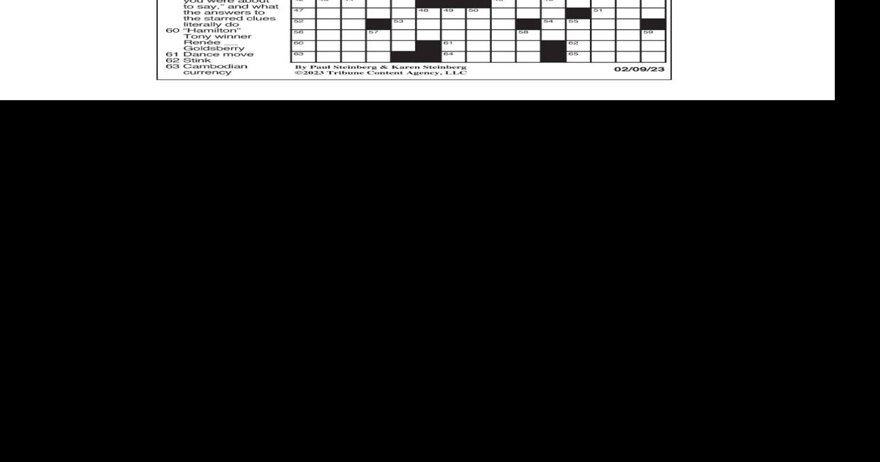 LA Times Crossword: Feb 9 2023 Crosswords yakimaherald com