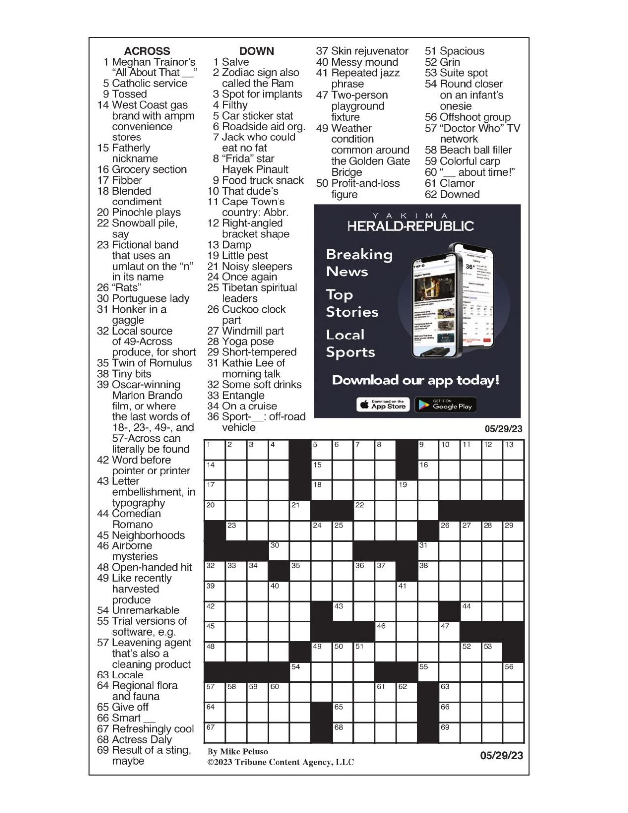 LA Times Crossword 29 Nov 18, Thursday 