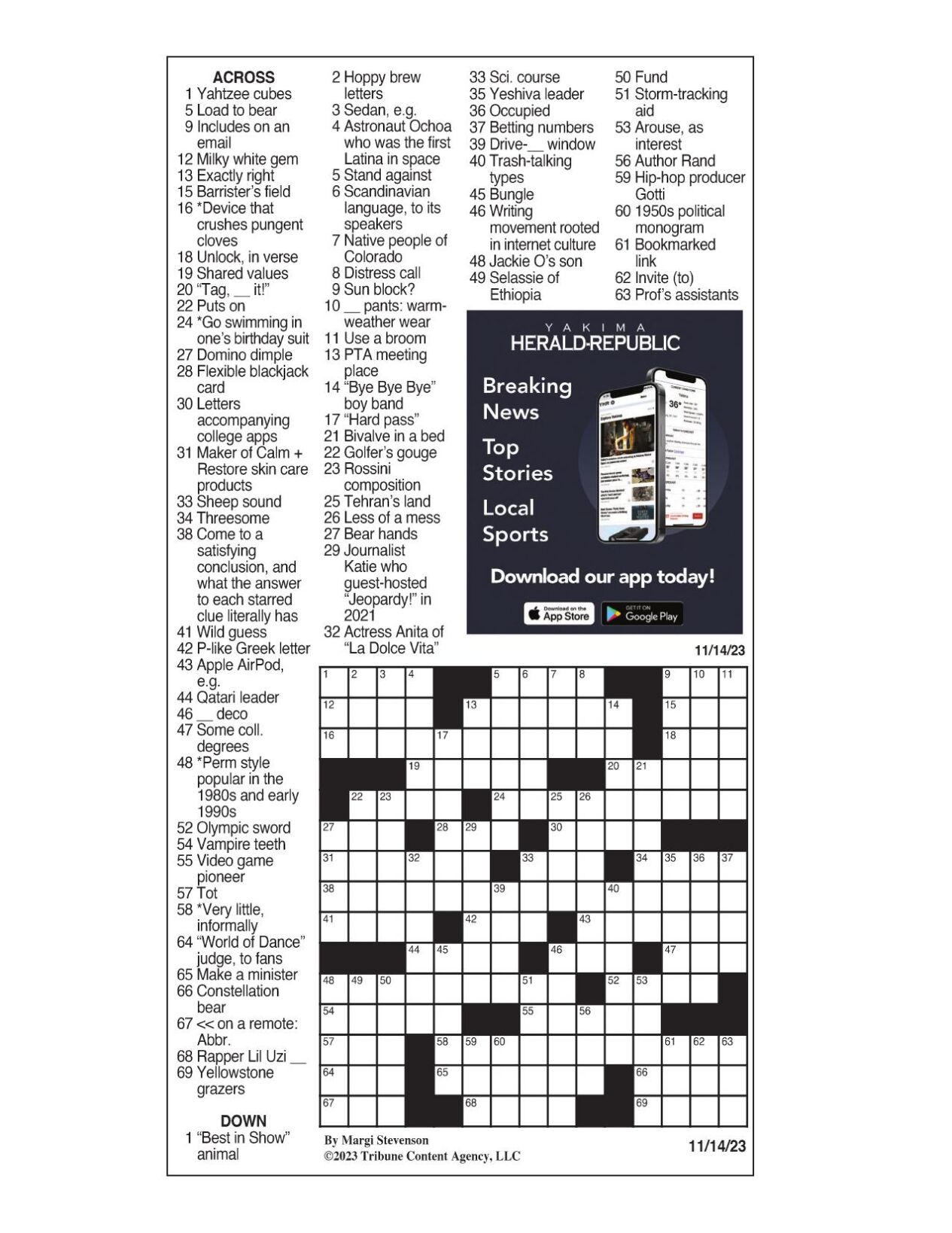 Merl Reagle Sunday Crossword - 2c6y06y