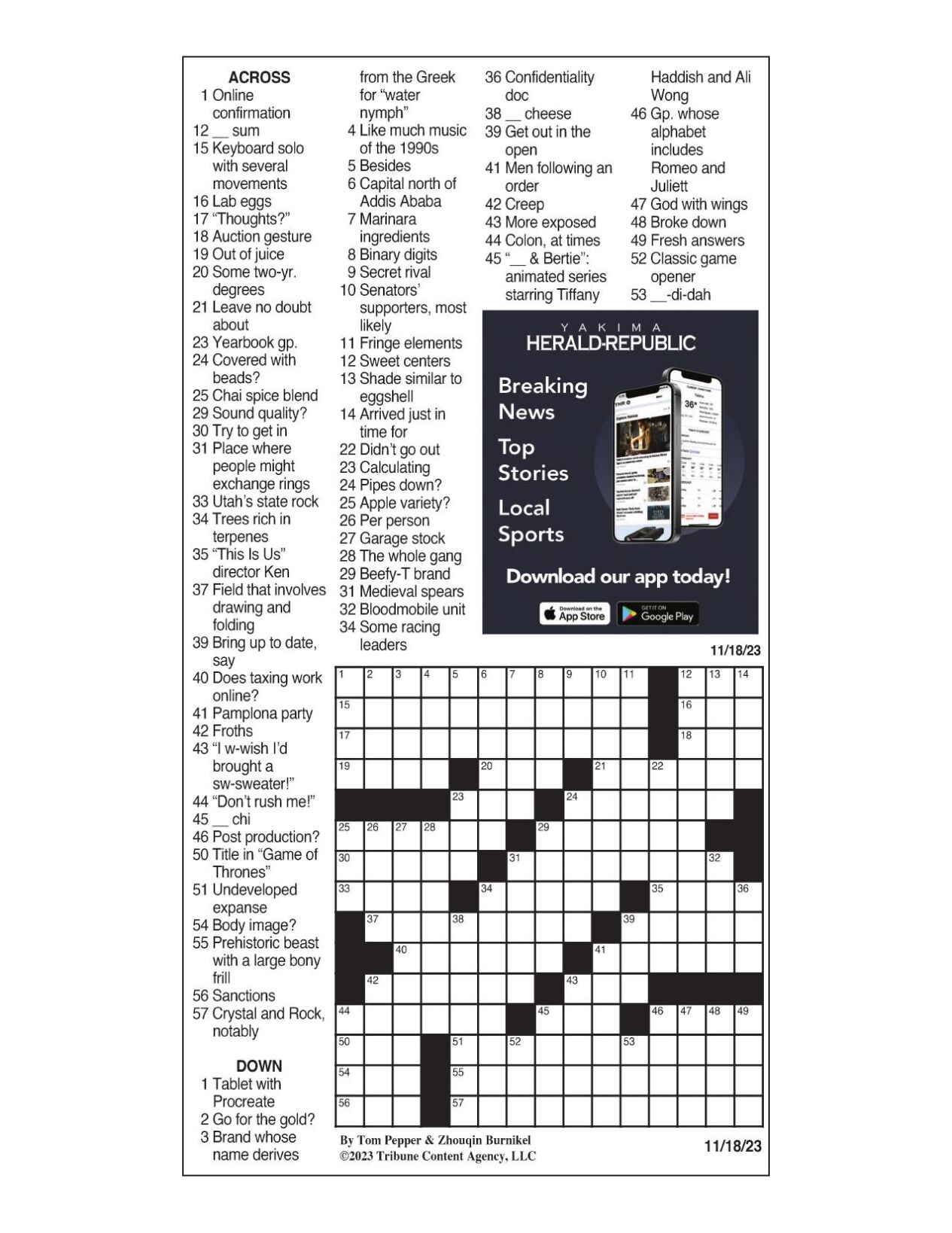 LA Times Crossword 11 Nov 20, Wednesday 