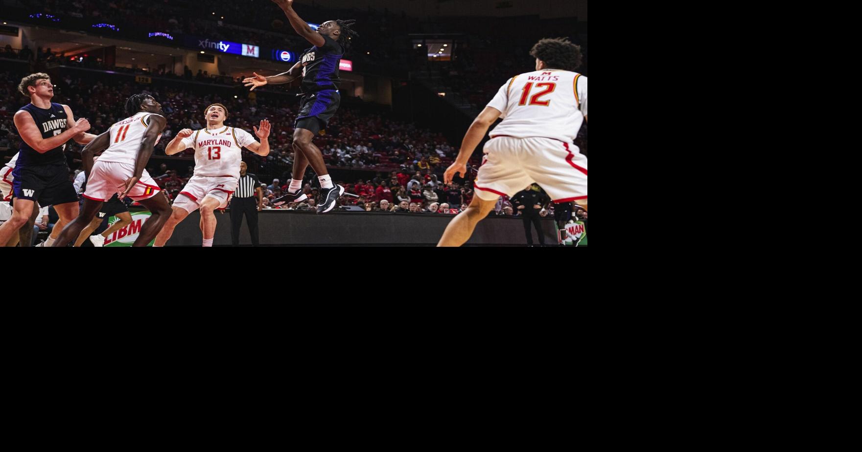 Washington Huskies men can’t hit crucial shot late in loss to Maryland