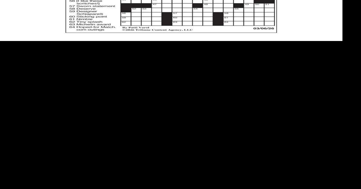 LA Times Crossword: March 6, 2026