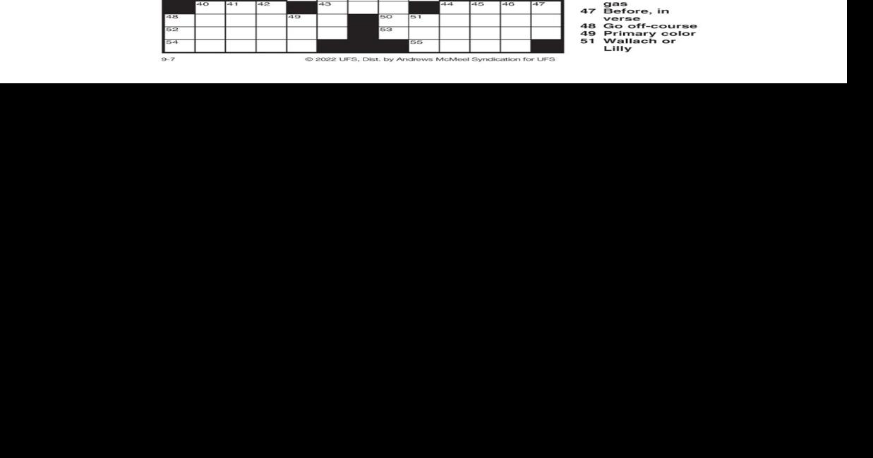 AM Crossword: Sept. 7, 2022 | Crosswords | yakimaherald.com