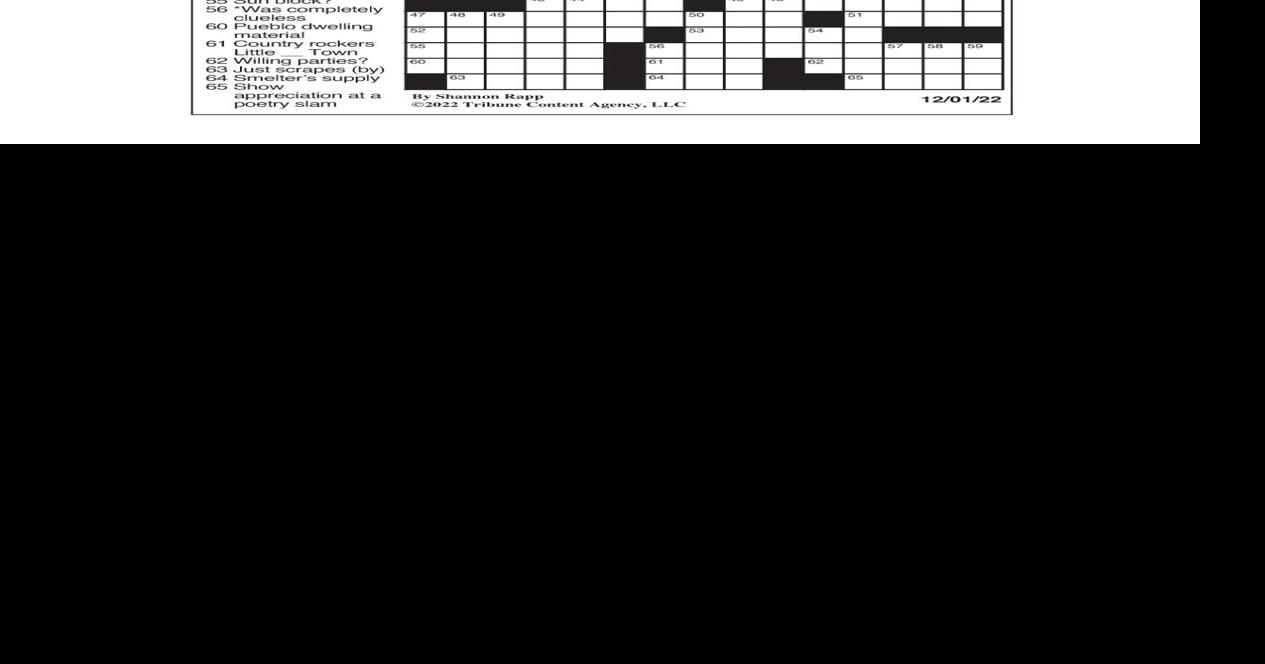 LA Times Crossword Dec. 1, 2022 Crosswords