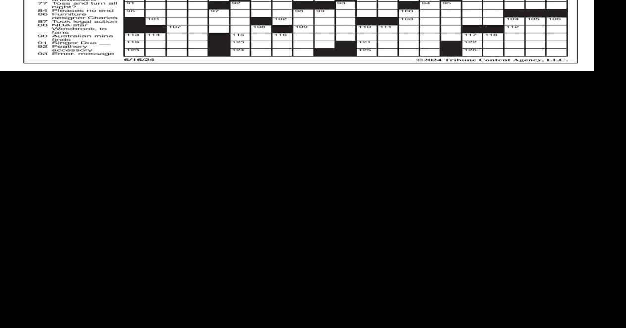 LA Times Crossword June 16, 2024 Crosswords