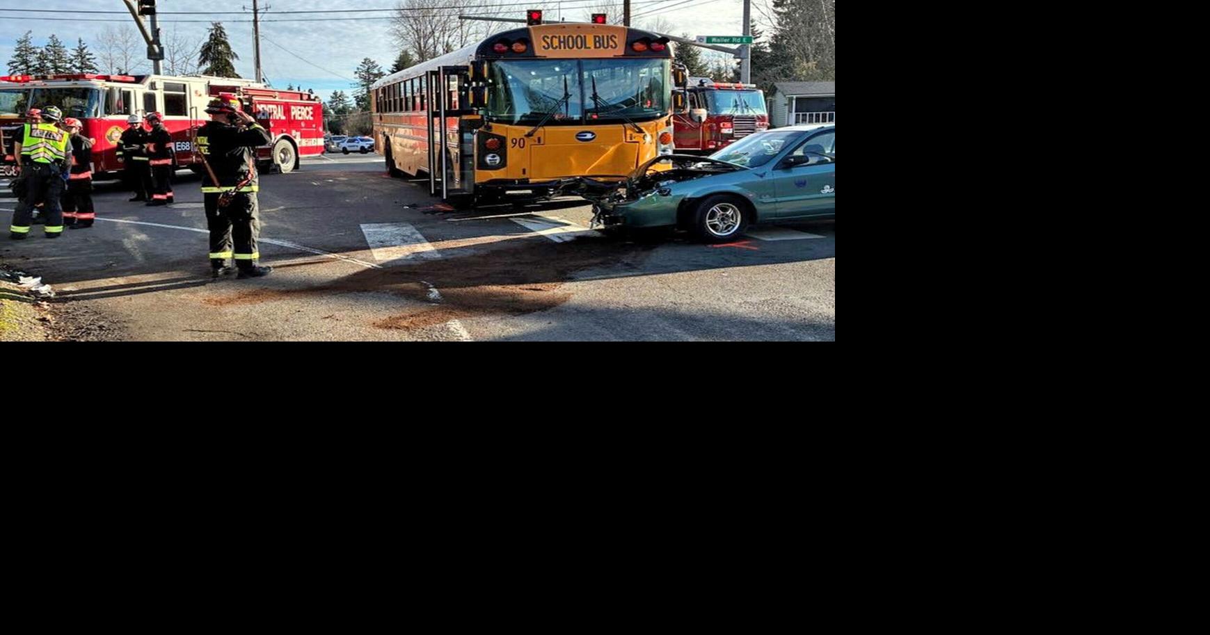 School bus crash injures 11 students in Pierce County
