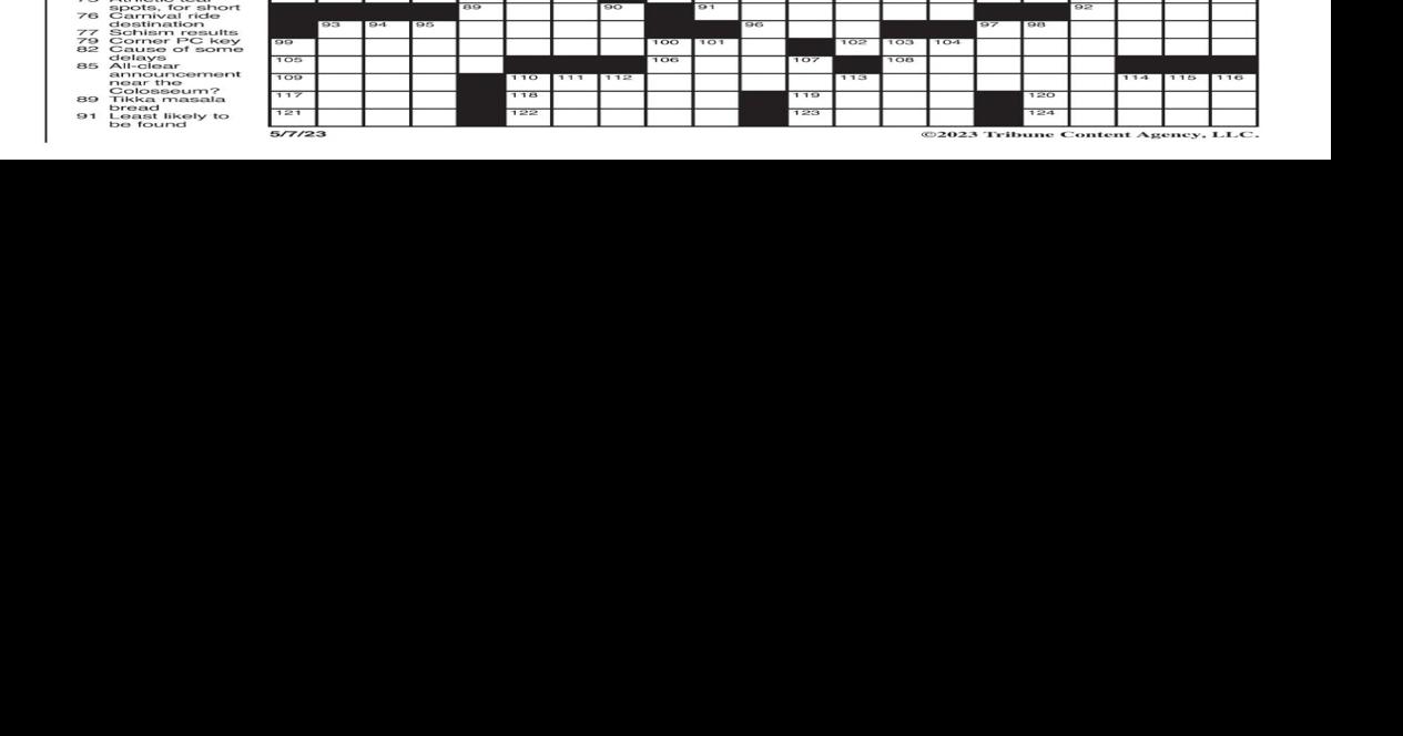 LA Times Crossword May 7, 2023 Crosswords
