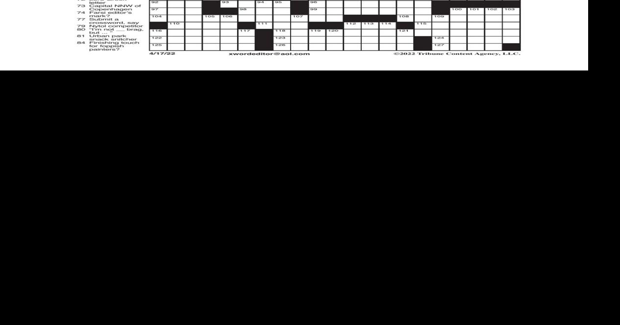 LA Times Sunday Crossword: April 17, 2022 | Crosswords ...