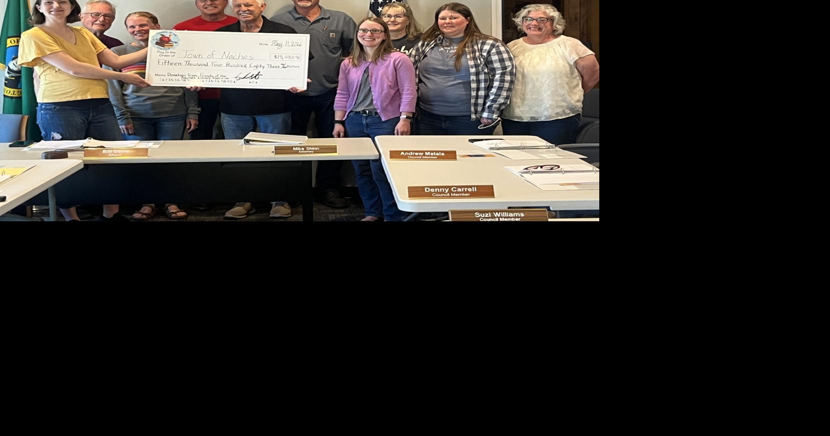 Ceremonial check presentation