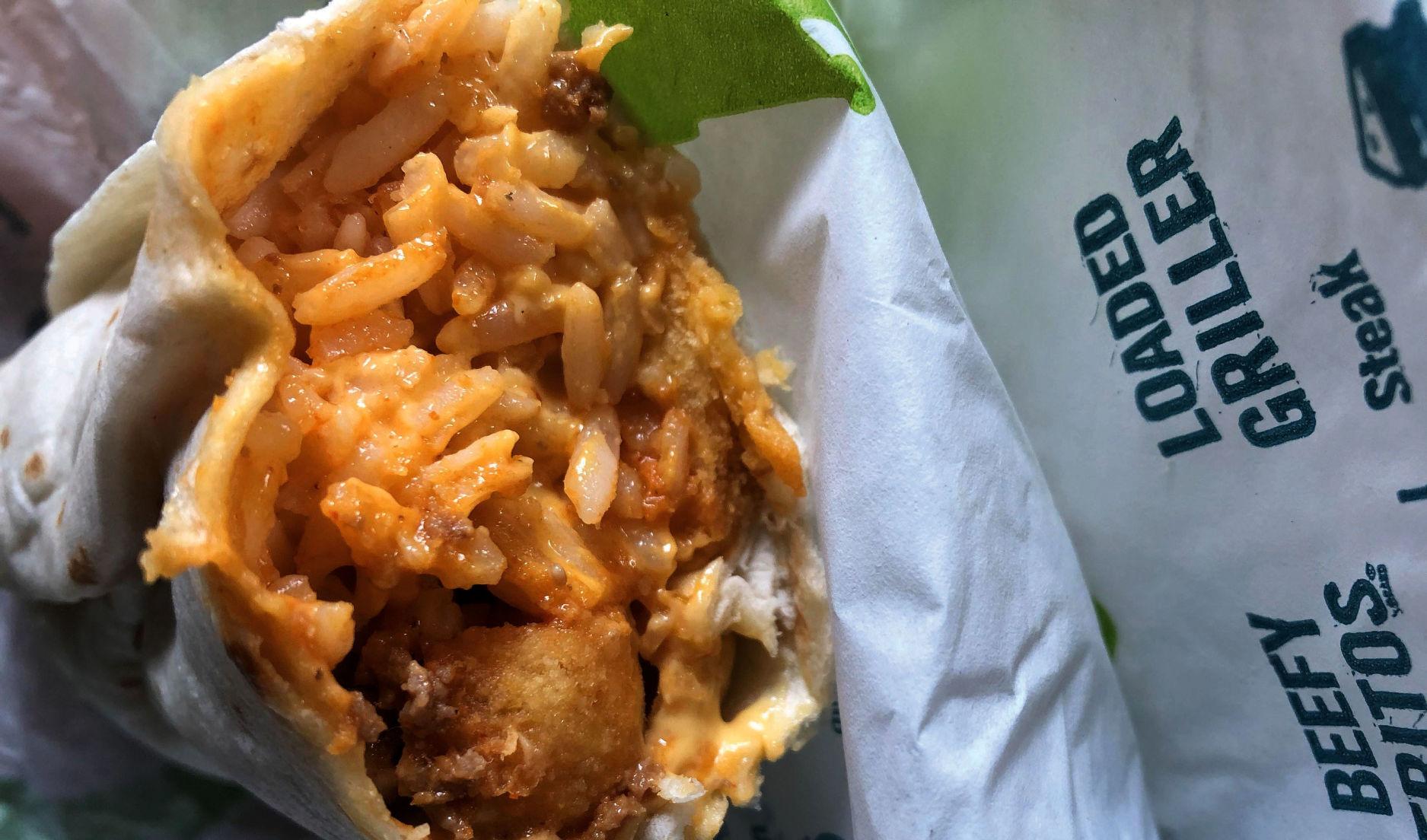 Pat Eats Garbage Food Taco Bell Beefy Fritos Burrito Food
