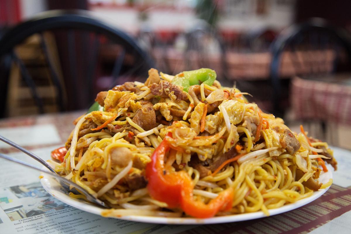 Cheap Eats Famous Burger’s colossal yakisoba Food