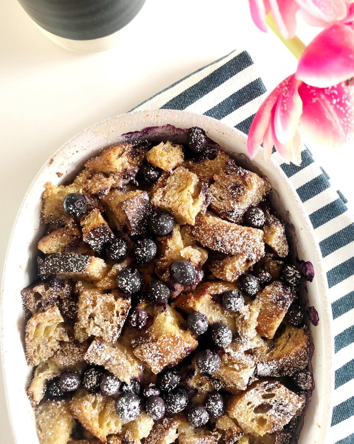 Salt and Stone Overnight Blueberry Baked French Toast Food