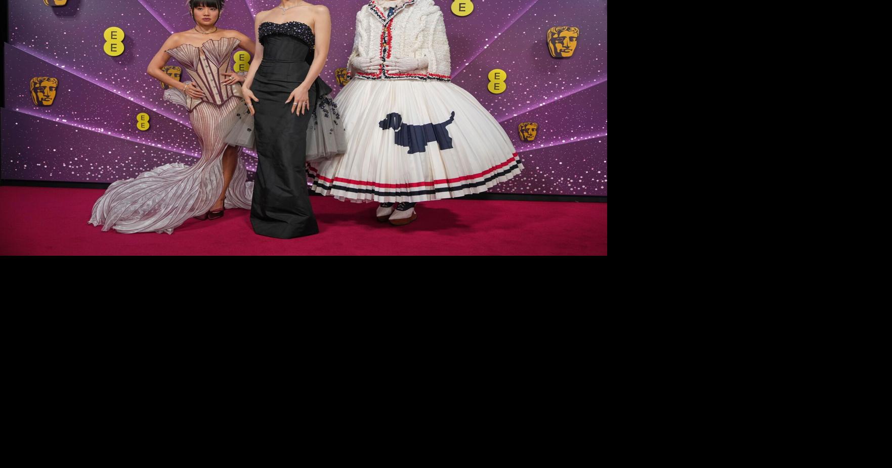 Stars arrive for the UK’s BAFTA film awards, in photos