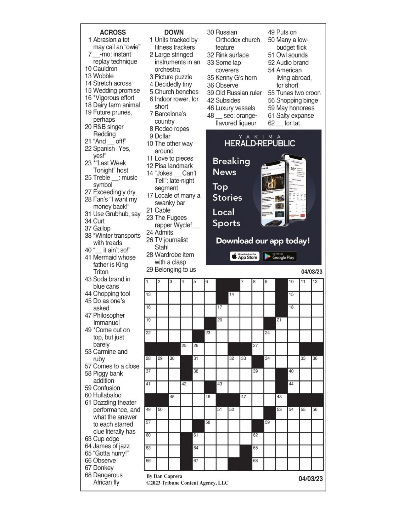 LA Times Crossword 3 Nov 19, Sunday 