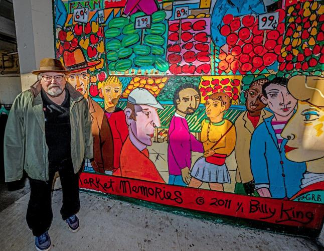 Seattle muralist Billy King outlines a world of workers and dreamers ...