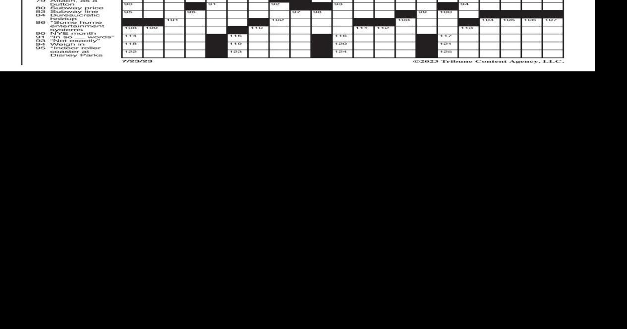 LA Times Crossword July 23, 2023 Crosswords