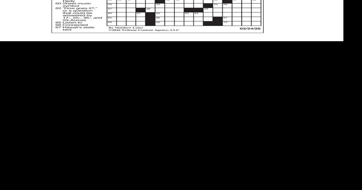 LA Times Crossword: Feb. 24, 2026