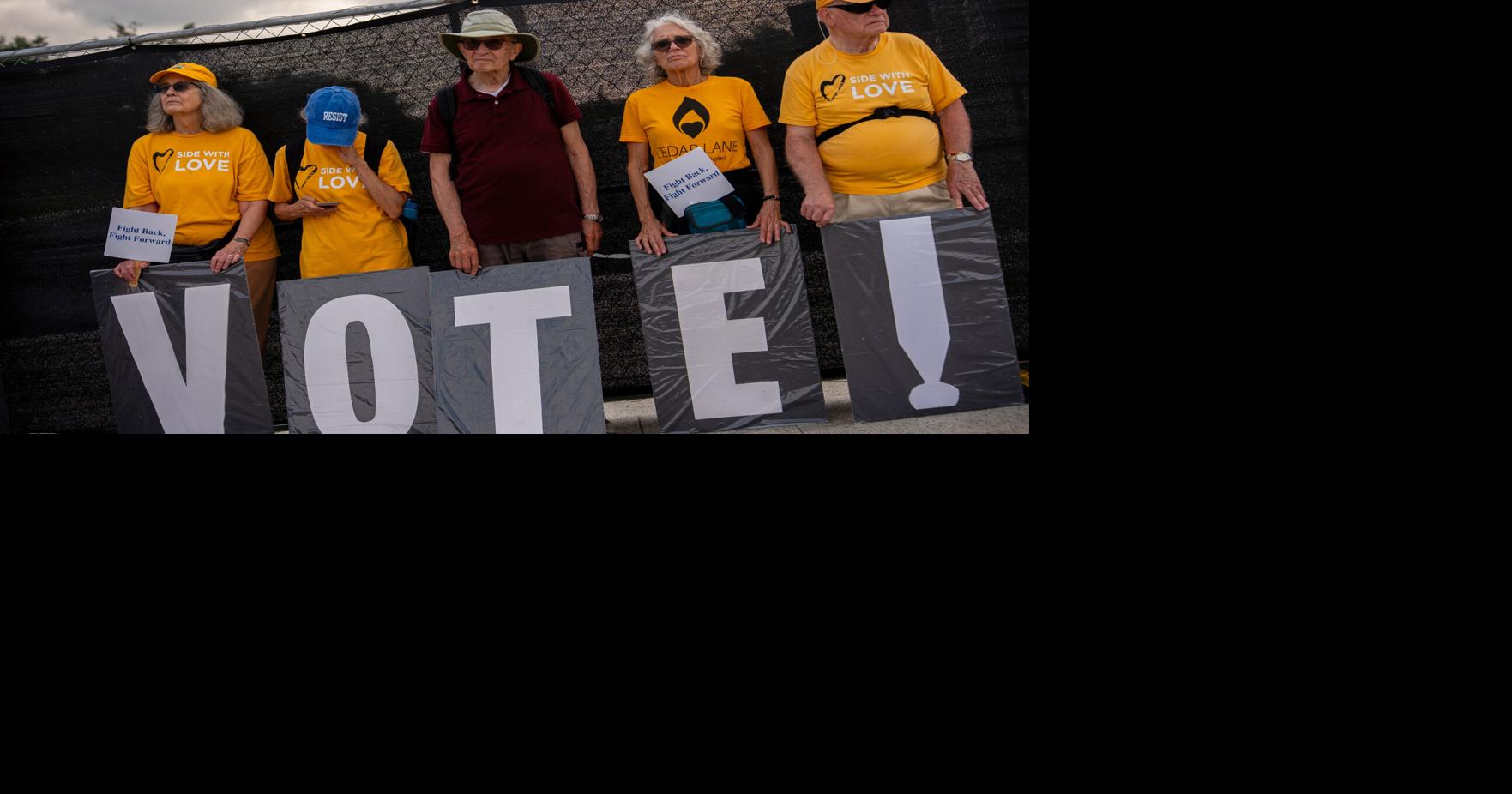 Thousands march in Washington to defend voting rights, in photos By JULIA DEMAREE NIKHINSON and MANUEL BALCE CENETA Associated Press Aug 28, 2026 Aug 28, 2026 Updated 22 mins ago