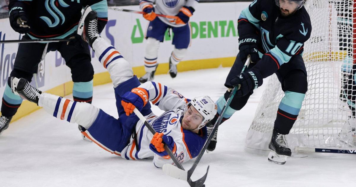 Seattle Kraken’s Jordan Eberle nets 2 goals in win over Edmonton Oilers