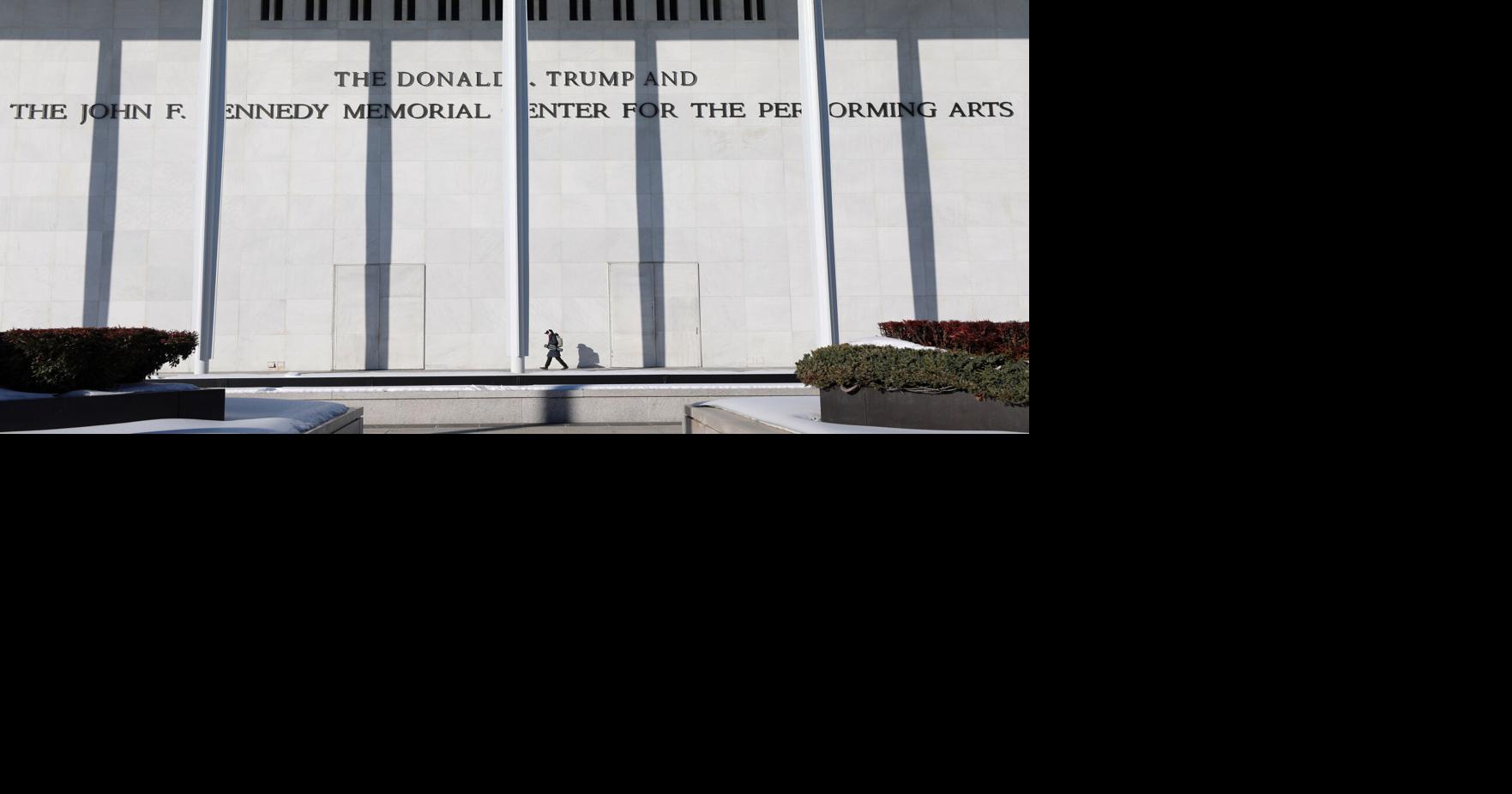 Democratic lawmaker asks judge to take Trump's name off Kennedy Center