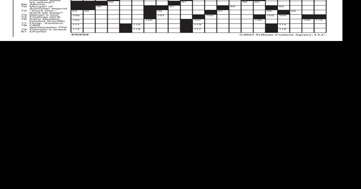 La times crossword april 23 2023 crosswords yakimaherald