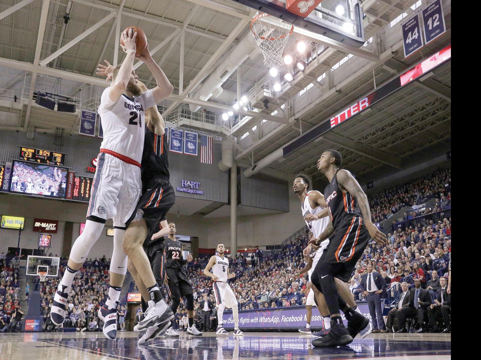 Top Ranked Gonzaga Men S Basketball Has No Trouble With Pacific