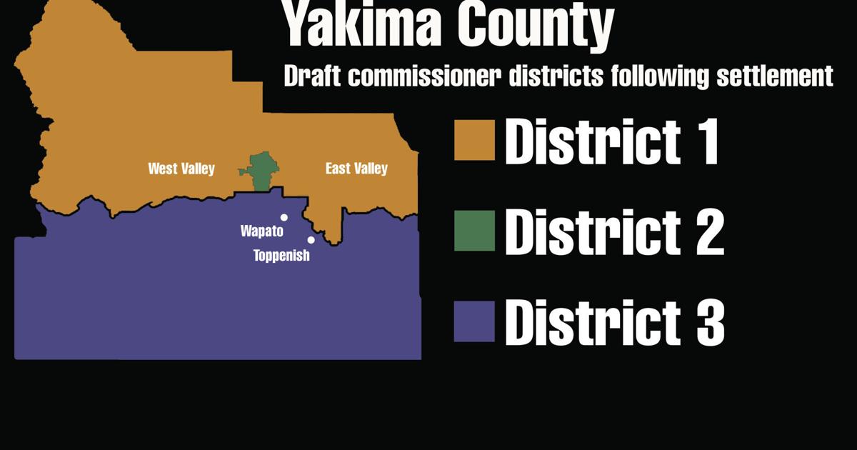 New Yakima County redistricting map released to public after court