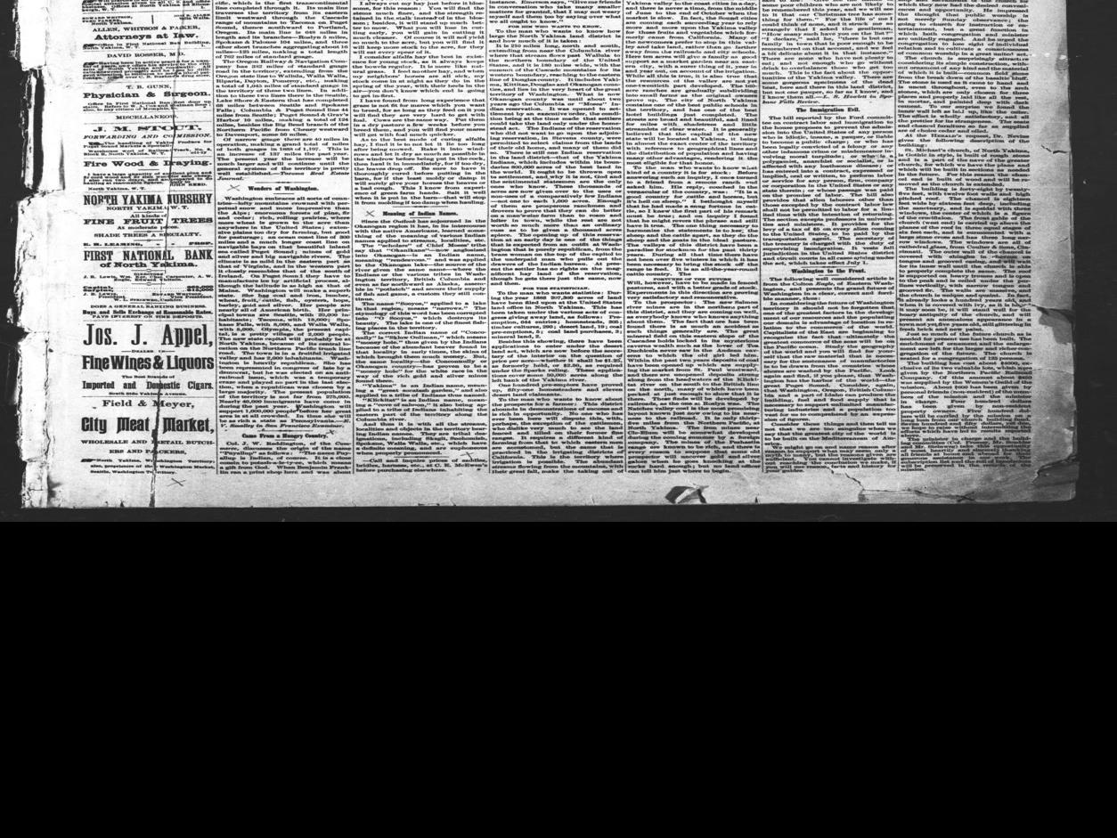 It Happened Here: Predecessors to Yakima Herald-Republic established |  Happened | yakimaherald.com