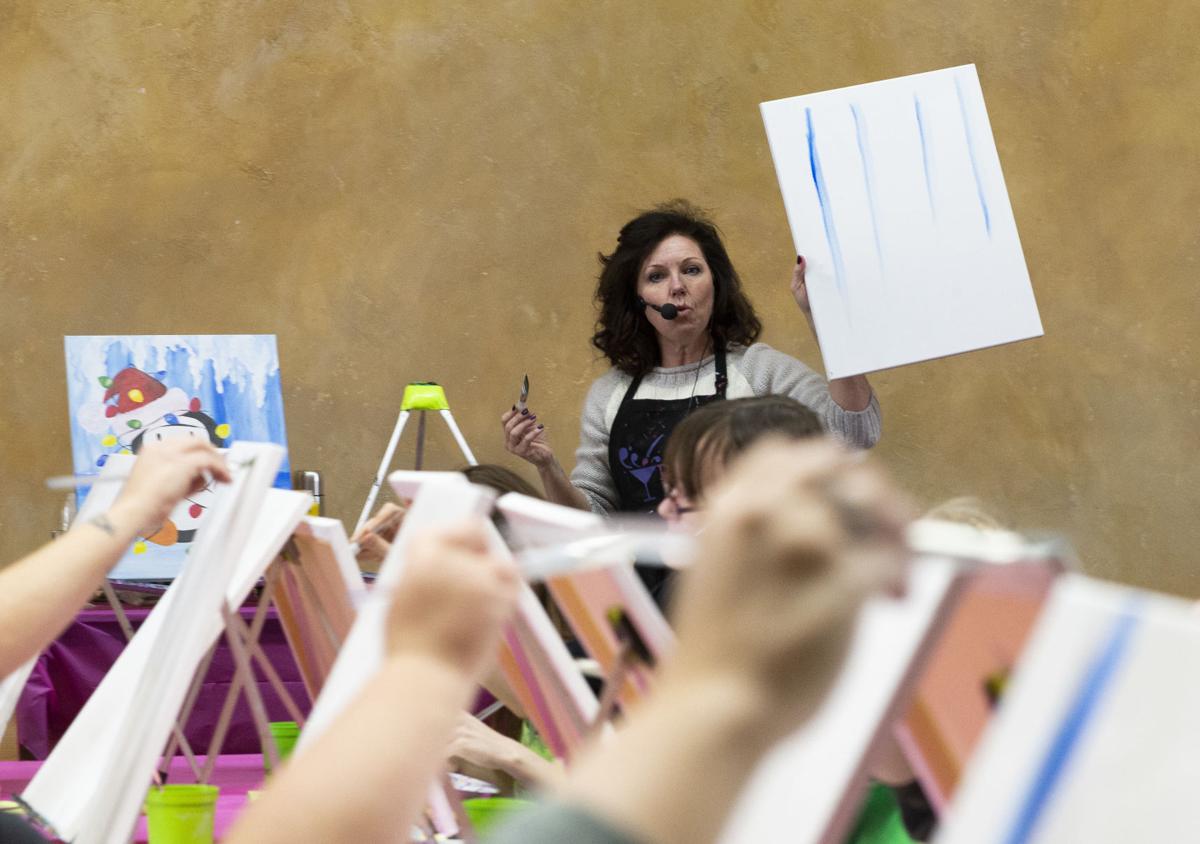 Sipping Painting And Flower Arranging Lets Creative Impulses