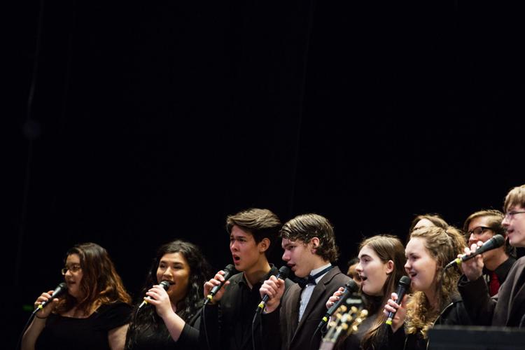 Photos WMEA AllState Jazz Choir and Band perform during music