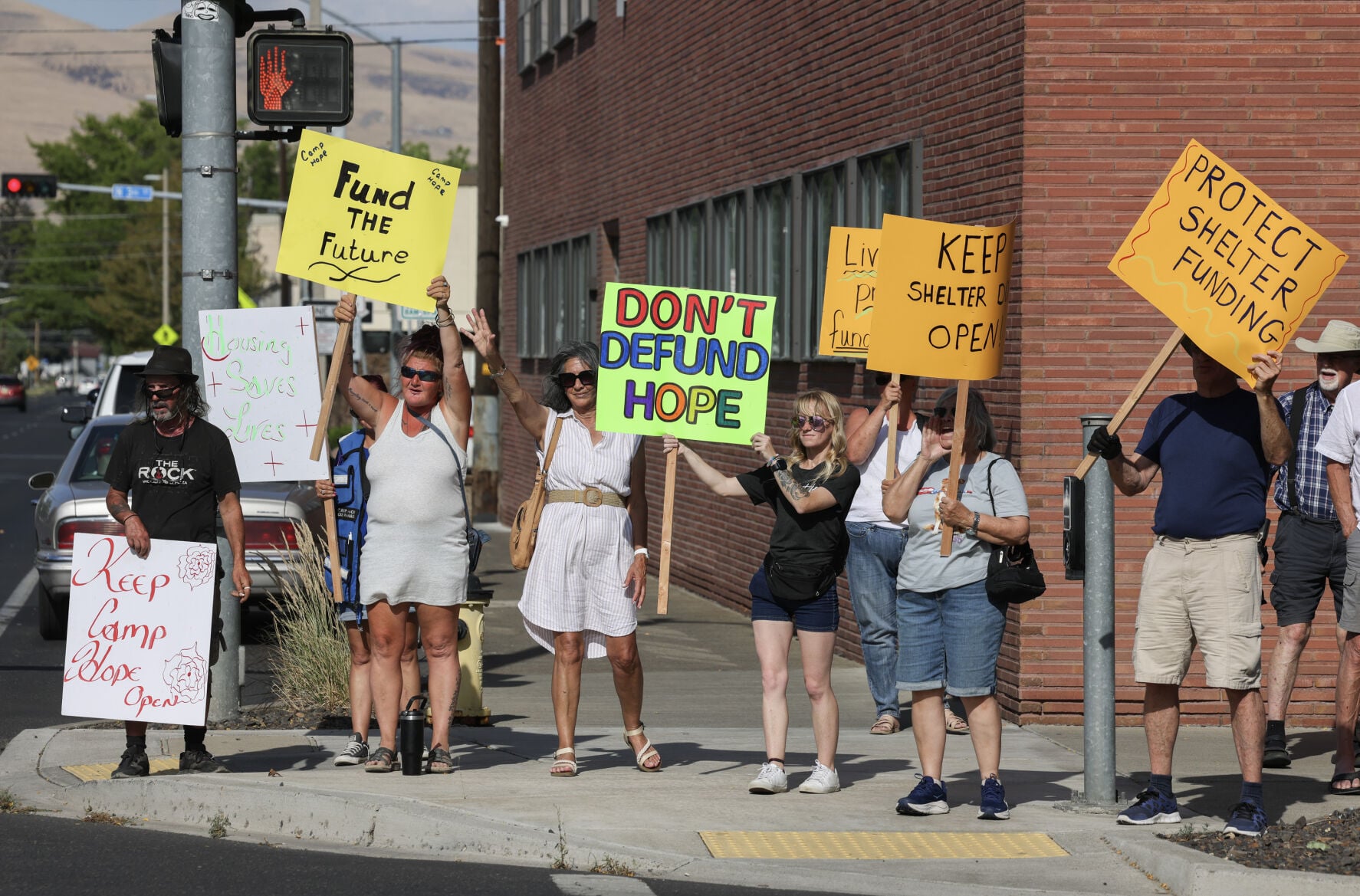 Camp Hope rally