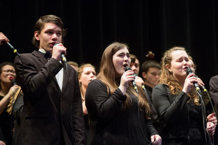 Photos WMEA AllState Jazz Choir and Band perform during music