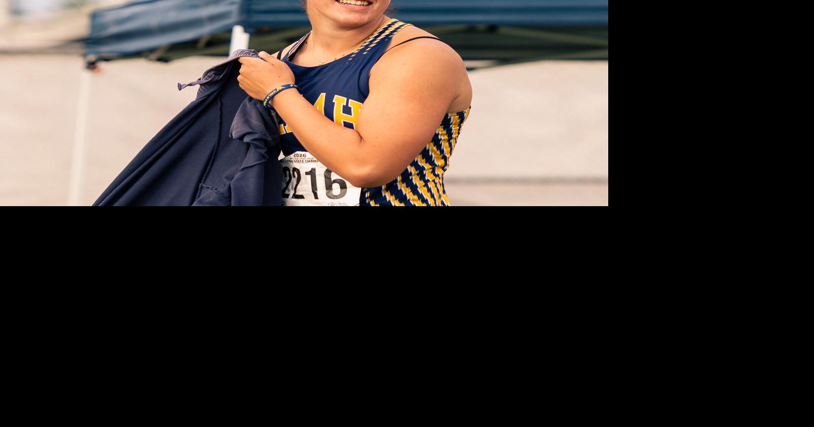 State track: Selah's Chloe Myers defends discus title on first day in Tacoma