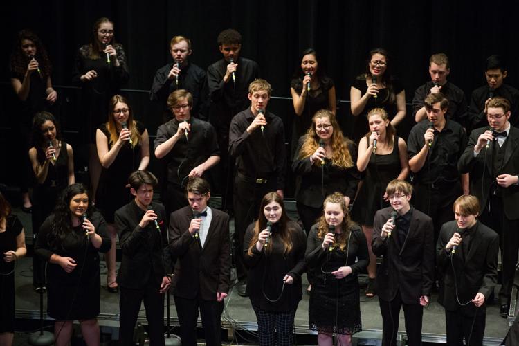 Photos WMEA AllState Jazz Choir and Band perform during music