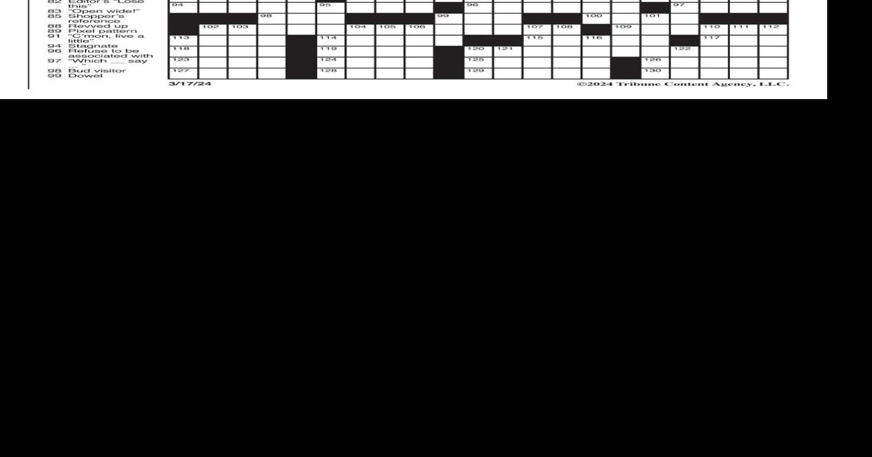 LA Times Crossword March 17, 2024 Crosswords