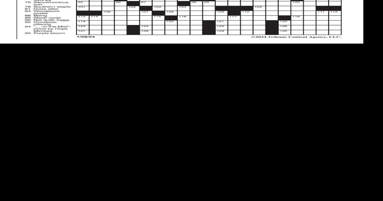 LA Times Crossword: Jan. 28, 2024