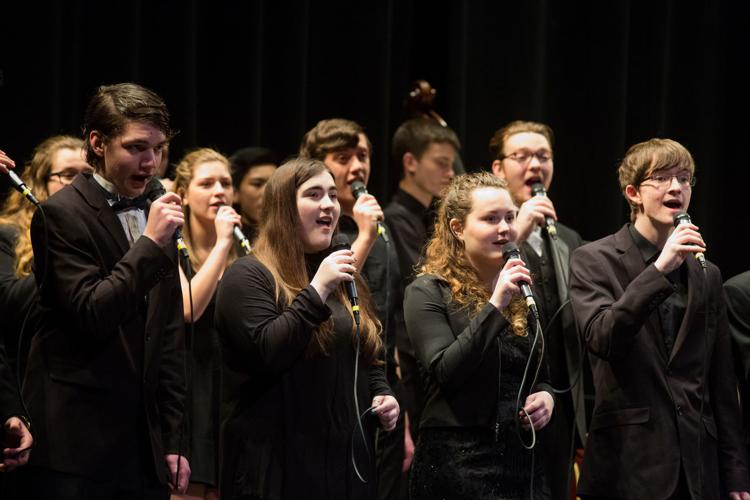 Photos WMEA AllState Jazz Choir and Band perform during music